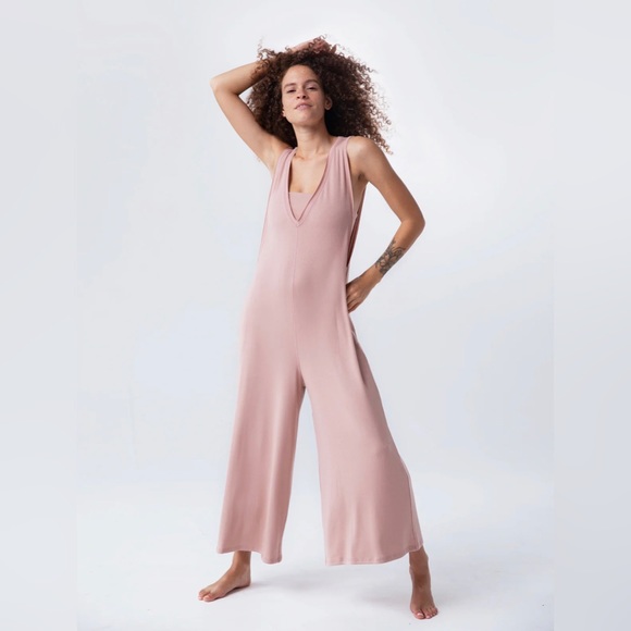 IMBODHI Pants - IMBŌDHI Juniper Jumpsuit, Mahogany Rose 🌸